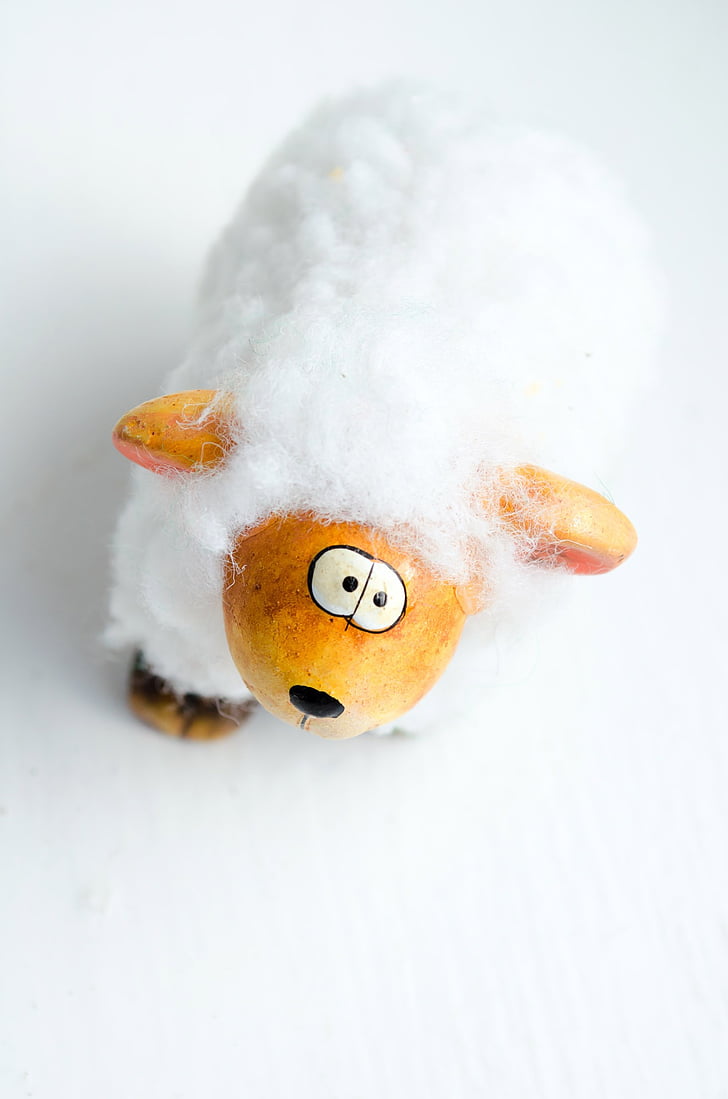 easter, sheep, decoration, background, toy, fun, holiday