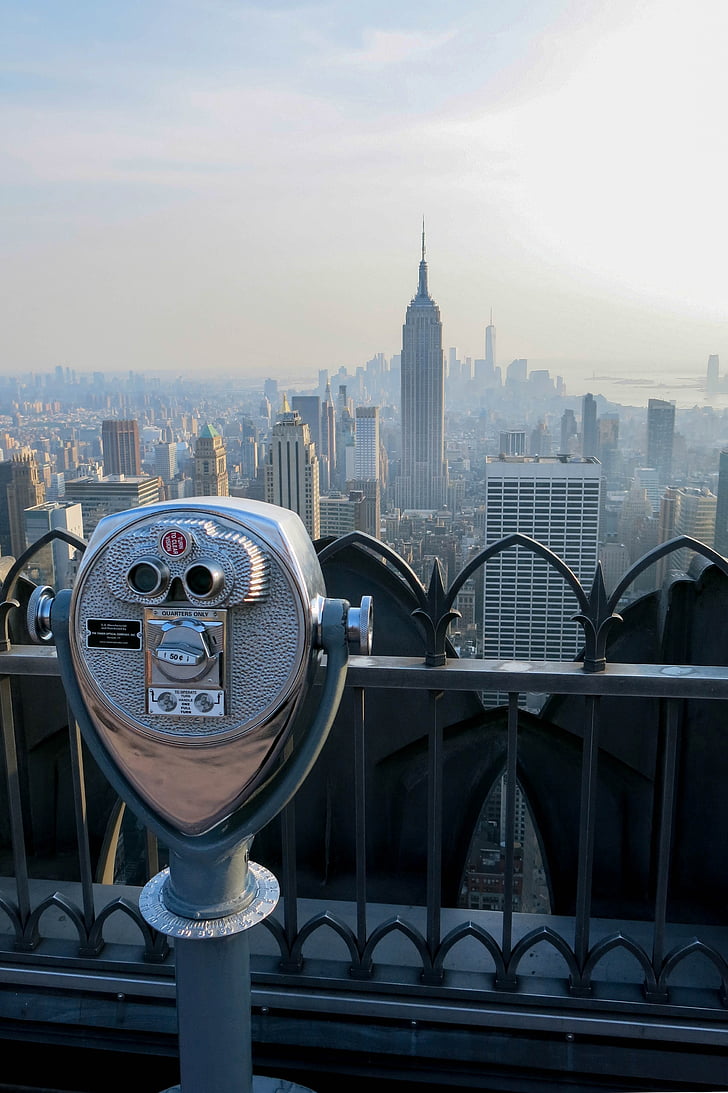 Niujorkas, Manhattan, Lankytinos vietos, miesto peizažas, Miestas, Architektūra, dangoraižis