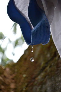 water drop, water dripping, water, t-shirt, washed, washed cloth, ze
