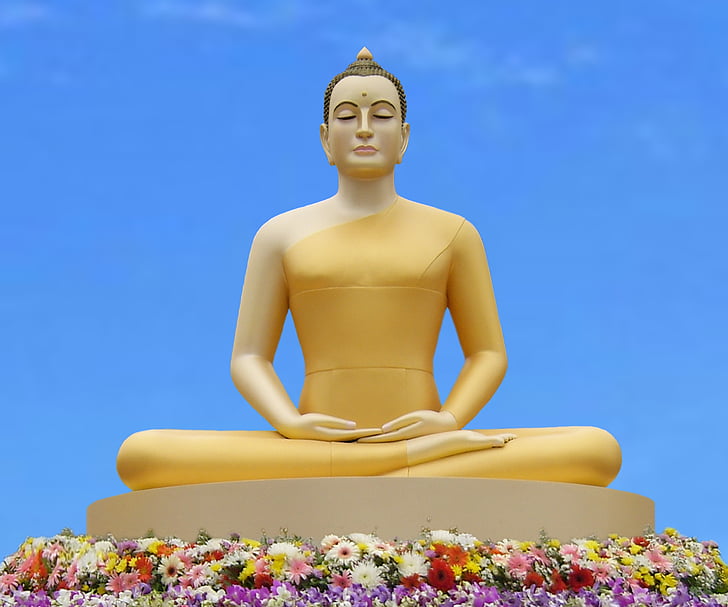 Buda, Yoga, meditar, budistas, Wat, Phra dhammakaya, Tailandia