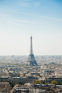 thành phố, tháp Eiffel, Pháp, Landmark, Paris, đường chân trời