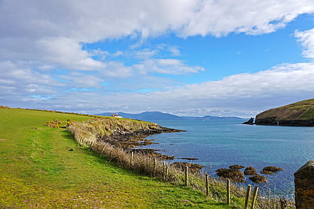Dingle, Irska, Ocean, krajine, obale, sončen dan, narave
