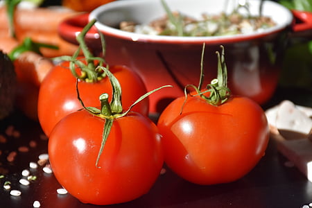 トマト, クック, ベジタリアン, ビーガン, キッチン, 健康的です, 野菜