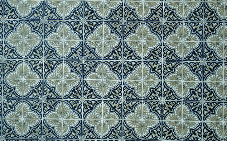 azulejos, patrón de, mosaico de, decorativo, geométrico, arte