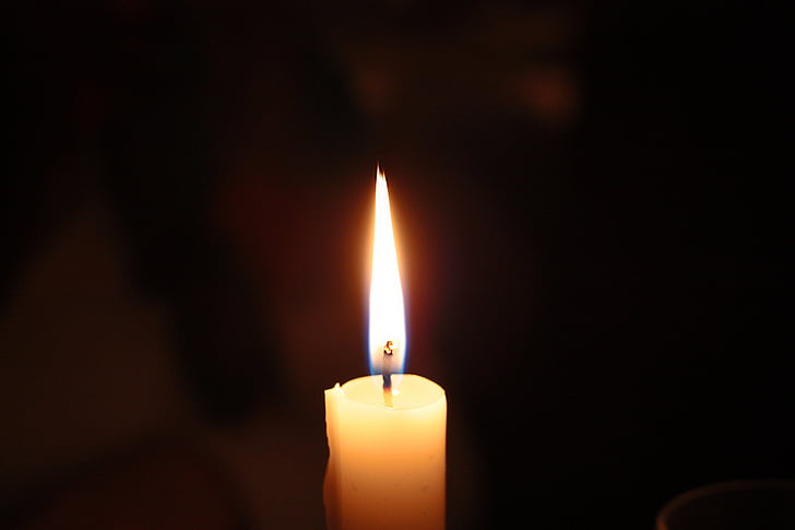 žvakė, šviesos, bažnyčia, tamsoje, tamsus, gaisro, liepsna