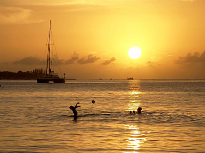 牙买加, 太阳, 海洋, 海, 加勒比海, 启动, 热带地区