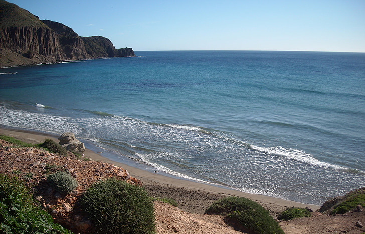 Isleta del moro, geboekt, Middellandse Zee, Spanje, strand, eenzaamheid