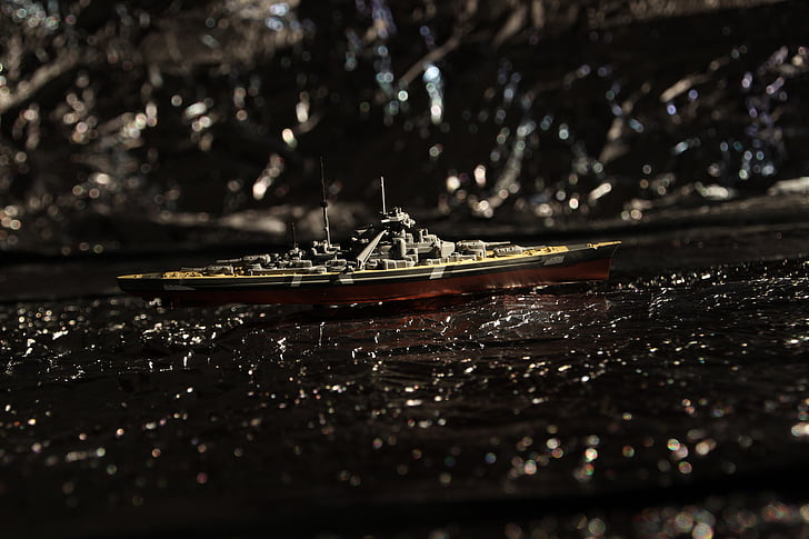 ship model, water, warship