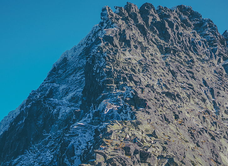 muntanya, Highland, blau, cel, Cimera, cresta, paisatge