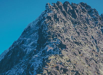 Mountain, Highland, modrá, Sky, Summit, Ridge, Príroda
