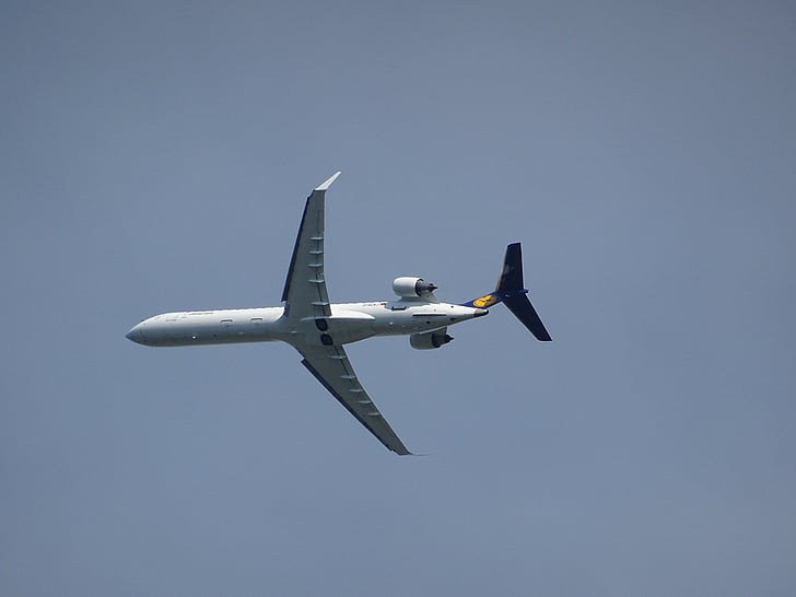 zrakoplova, krilo, Lufthansa, odmor, hidrogliser, motor, turbina