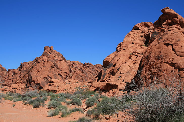 roques vermelles, EUA, Roca, vermell, desert de, natura, cel