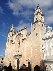 cielo, Mérida, Catedral, Iglesia, arquitectura, Europa, religión