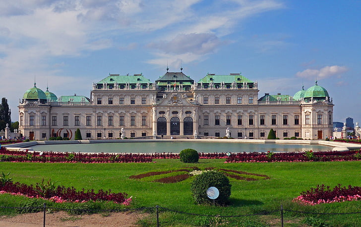 Castell, Belvedere vénen, Palau, barroc, Viena, Àustria, arquitectura