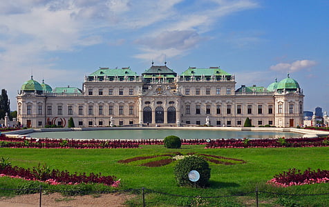 castle, belvedere come, palace, baroque, vienna, austria, architecture