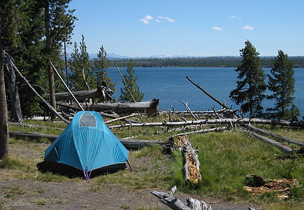 Camping, telt, rekreation, udendørs, eventyr, natur, ørkenen