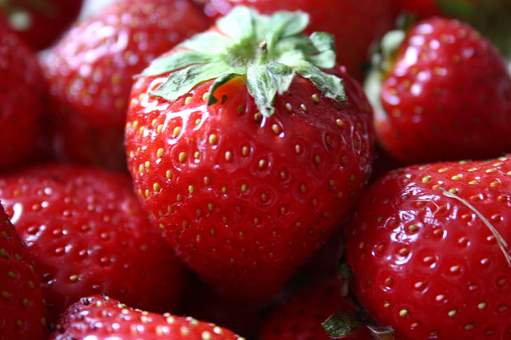 φράουλα, φρούτα, κόκκινο, Γλυκό, το καλοκαίρι, βιταμίνες, φάτε