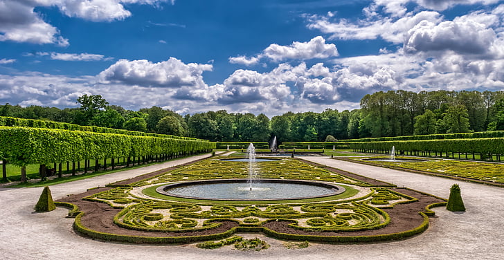 garden, park, castle, art, horticulture, baroque, garden design