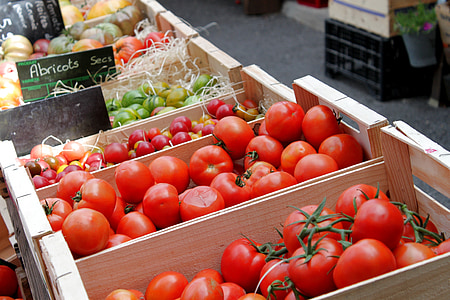 水果, 法语, 普罗普罗旺斯, 番茄, 蔬菜, 新鲜, 食品