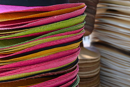 cappello, colorato, Colore, Colombia, cappello di paglia, protezione solare, Cappelli
