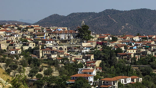 Chipre, Lefkara, vila, tradicional, arquitetura, Europa, Mediterrâneo