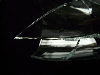 Shard, rozbité sklo, sklo, Sharp, zlomené, rez, poukázal na