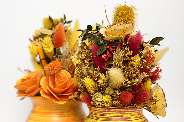 dekoracija, posušene trave, cvetje, posušene, dekorativno cvetje, keramika, keramični vrč