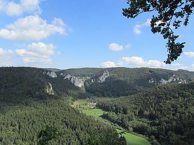 danube valley, hiking, beuron, nature, tree, forest, mountain