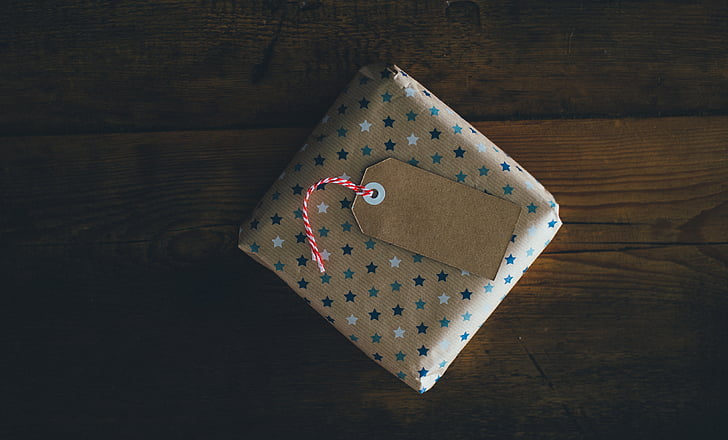 kaart, cadeau, gift wrap, papier, aanwezig, hout, hout - materiaal