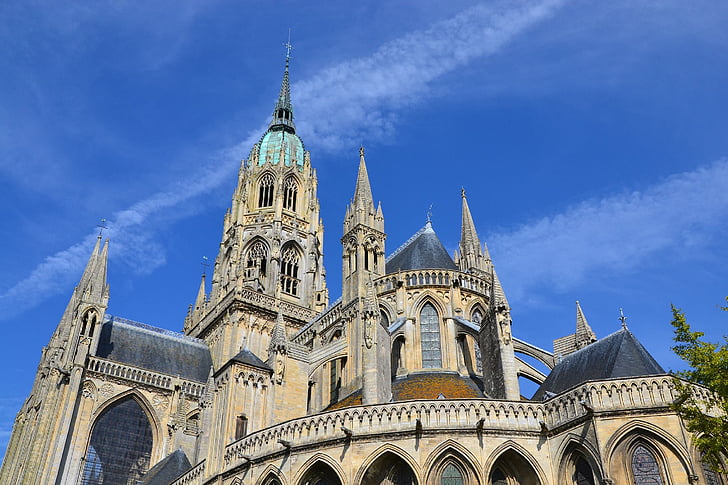 kostol, Cathedral, Bayeux, Architektúra, slávne miesto, náboženstvo, Európa
