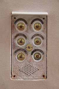 Glocke, Türklingel, Eingang, vor der Tür, Türklingel