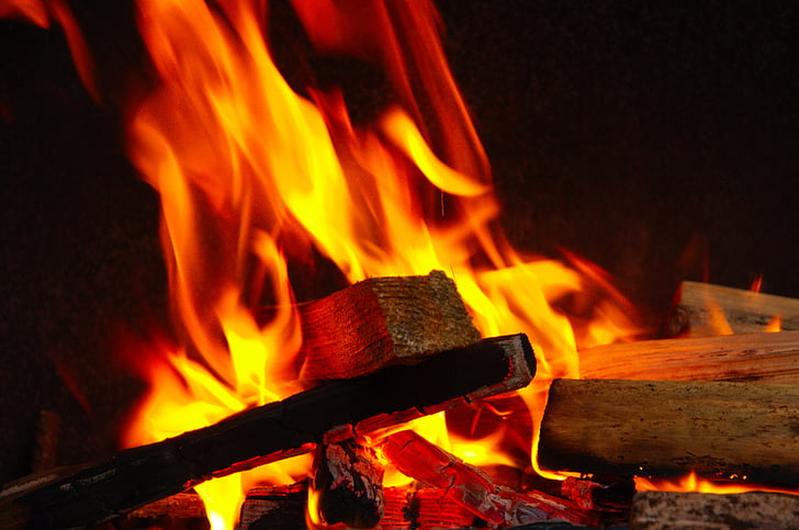 plameň, oheň, ohniska, gril, oheň - prírodný jav., plameň, teplo - teplotu