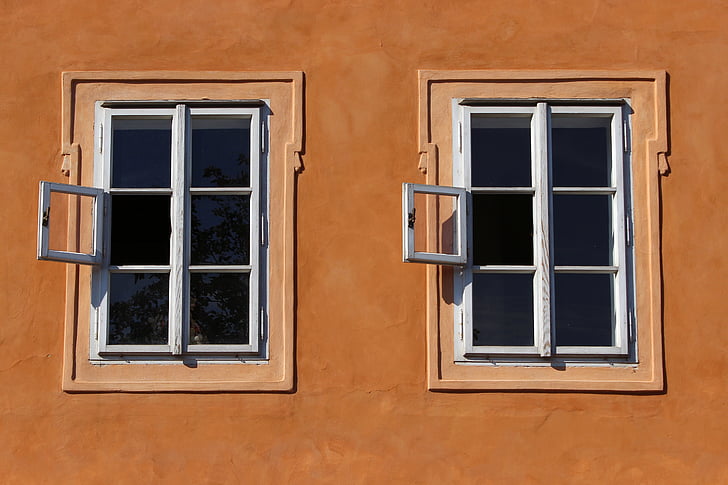 fenêtre de, Prague, jumeaux, architecture, bâtiment extérieur, structure bâtie, aucun peuple