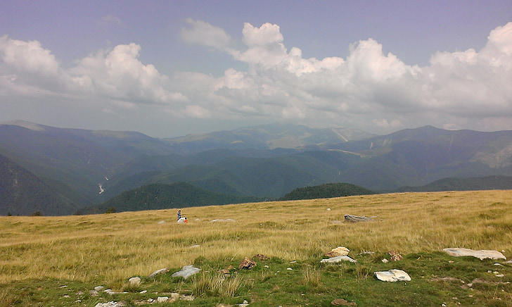 bjerge, skyer, landskab, naturskønne, naturlige, Karpaterne