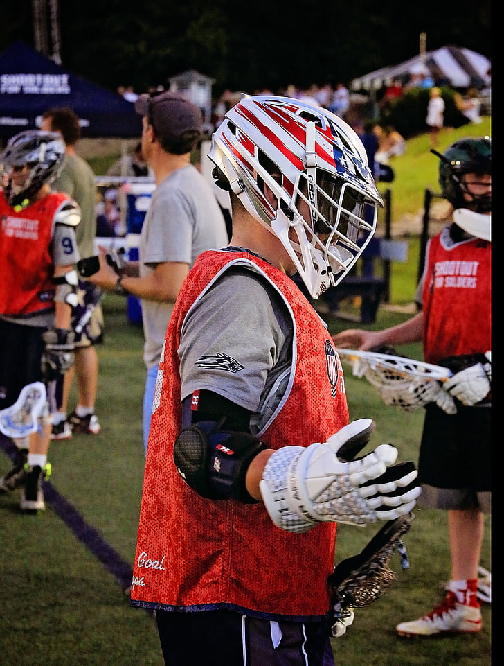 helmet, lacrosse, sport, outdoors, people, competitive Sport, competition
