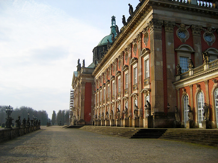 Potsdam, Stadtschloss, Castle, arkkitehtuuri, julkisivu, rakennus