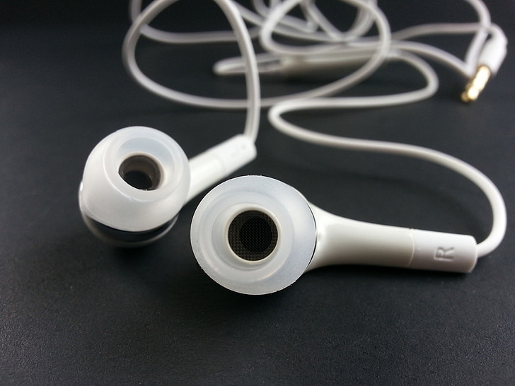 earphone, music, listener, ear, earpiece, hear, listen