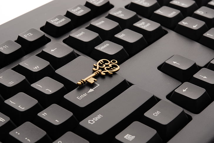 klávesnica, kľúč, úspech, online, počítač, podnikanie, Počítačová klávesnica