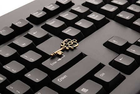 klávesnice, klíč, úspěch, online, počítač, podnikání, počítačová klávesnice