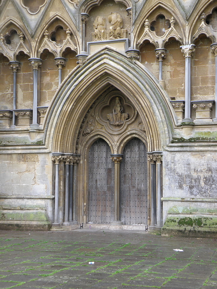 Brama, wejście, Katedra, Kościół, Portal