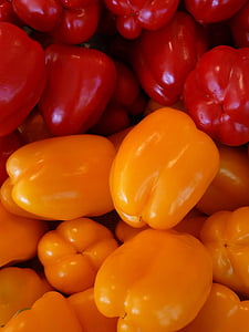 paprika, màu da cam, màu đỏ, rau quả, thực phẩm, vitamin, khỏe mạnh