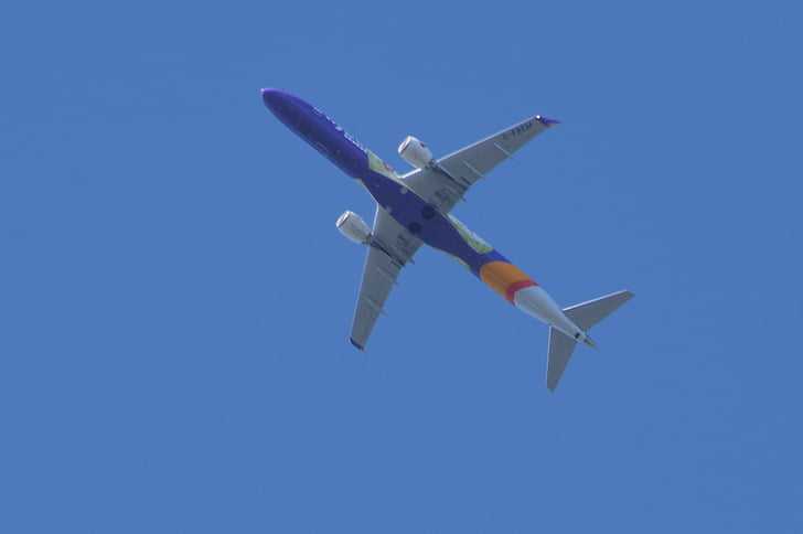 Jet, samolot pasażerski, lotu, samolot, samolot, samolot, podróży
