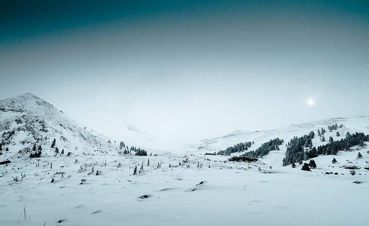 snowfields, day, time, snow, winter, cold temperature, nature
