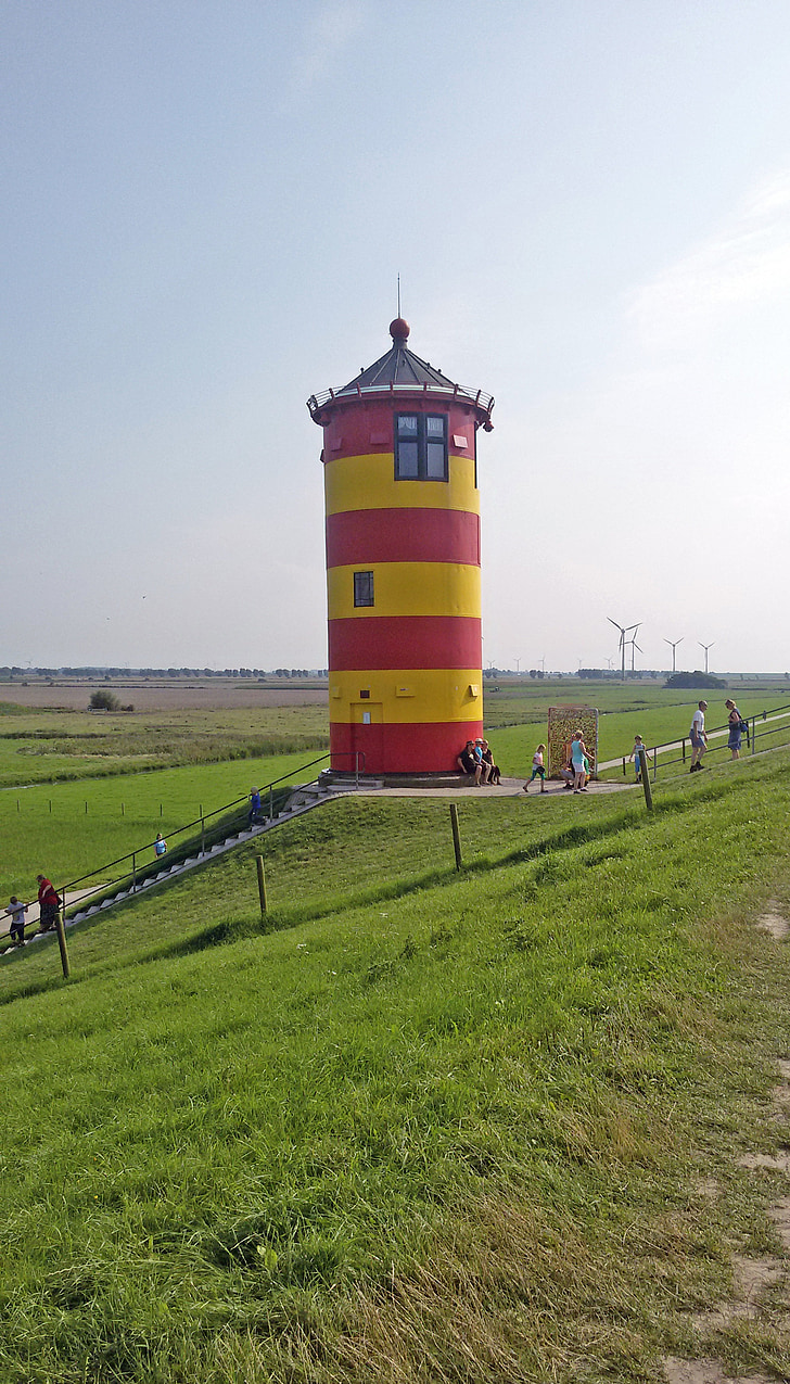 Põhjamere, Greetsiel, Lighthouse, Holiday, Ida-Friisimaa, Põhja-Saksamaal, Dike