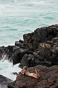 mar, Océano, agua, ondas, naturaleza, rocas, Costa