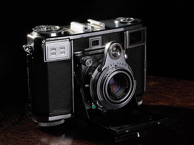 kamero, objektiv, stari, Vintage