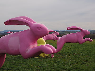 rabbit, springhares, artwork, pink, seat and flitz rabbits, rosalie, madaris