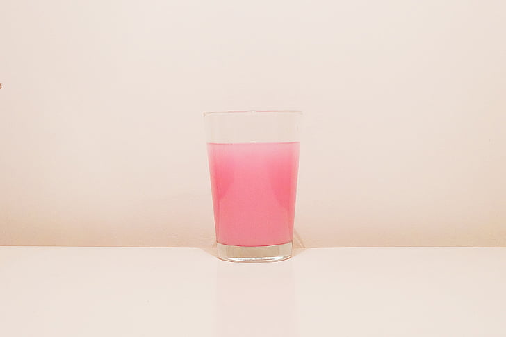 Rosa, beguda, vidre, suc, got d'aigua, fruita, líquid