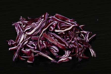 red cabbage, cabbage, vegetable, food, dining, red, taste