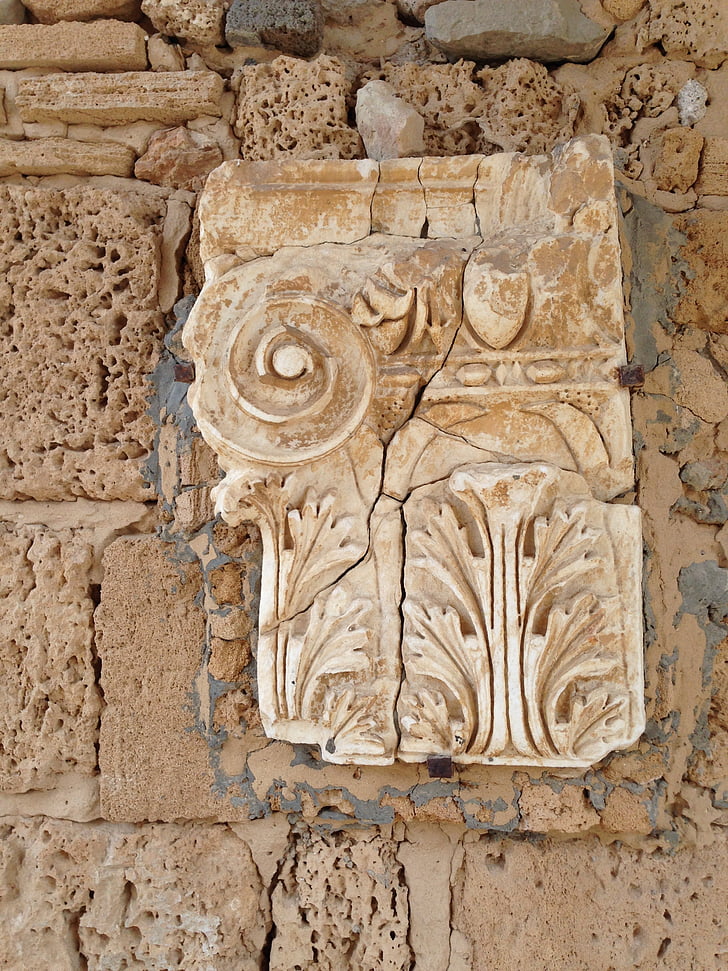Tunisie, ornement, Pierre, thread, la rome antique, Thermes d’Antonin, architecture